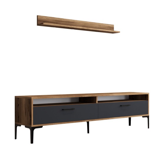 TV Unit Istanbul - Walnut, Anthracite Walnut
Anthracite TV Unit Istanbul - Walnut, Anthracite Walnut
Anthracite
