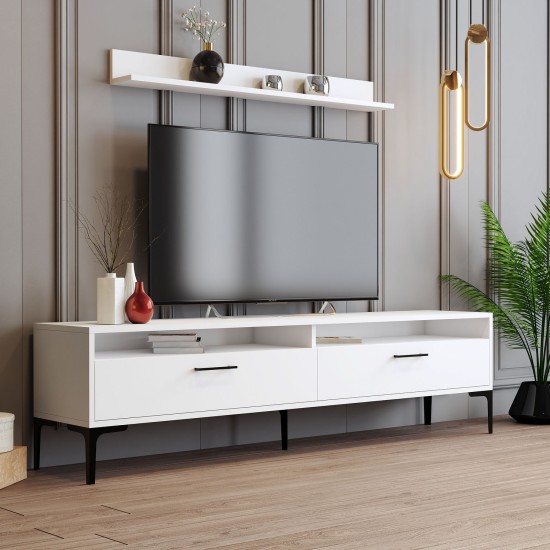 TV Unit Istanbul - White White TV Unit Istanbul - White White