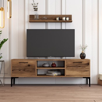 TV Unit Riga - Walnut Walnut