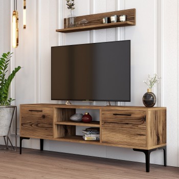 TV Unit Riga - Walnut Walnut