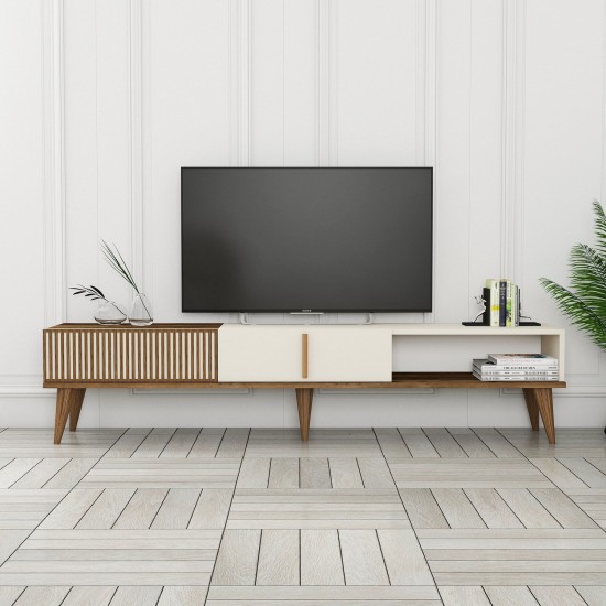Hanah Home TV Stand Milan Alt - Walnut, Cream Walnut
Cream