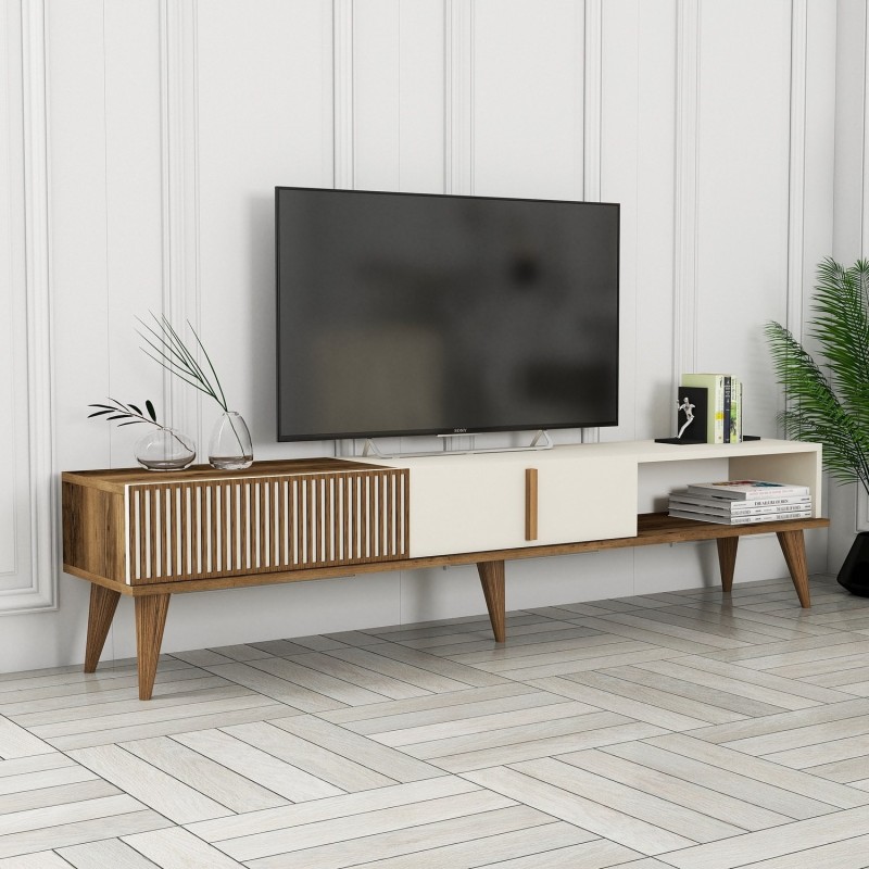Hanah Home TV Stand Milan Alt - Walnut, Cream Walnut
Cream