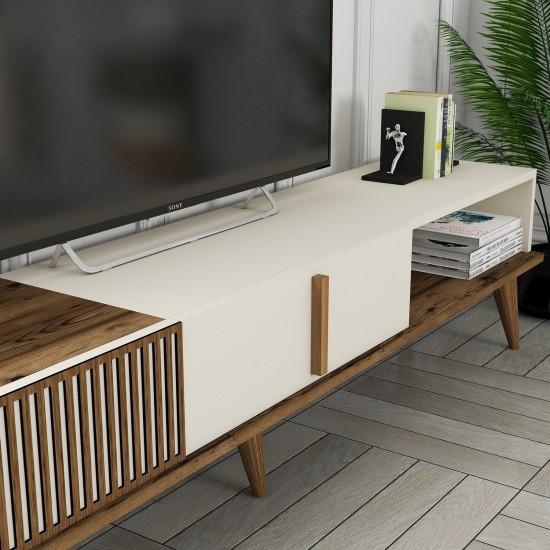 Hanah Home TV Stand Milan Alt - Walnut, Cream Walnut
Cream