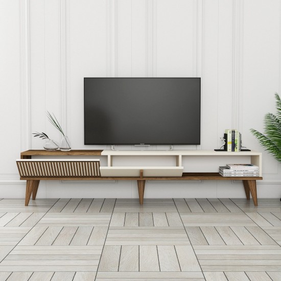 Hanah Home TV Stand Milan Alt - Walnut, Cream Walnut
Cream