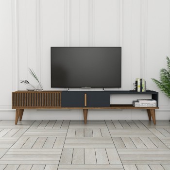 TV Stand Milan Alt - Walnut, Anthracite Walnut
Anthracite