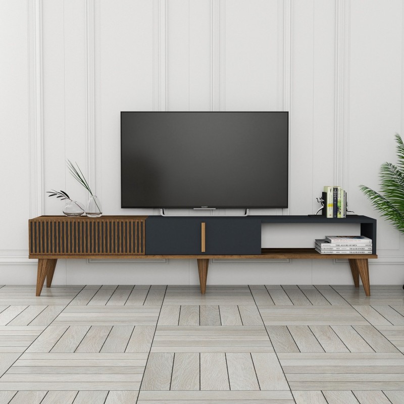 TV Stand Milan Alt - Walnut, Anthracite Walnut
Anthracite