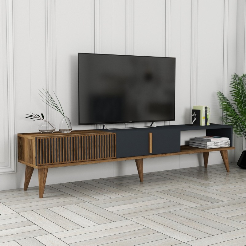 TV Stand Milan Alt - Walnut, Anthracite Walnut
Anthracite