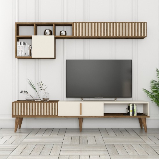 TV Unit Milan TV - Walnut, Cream Walnut
Cream TV Unit Milan TV - Walnut, Cream Walnut
Cream