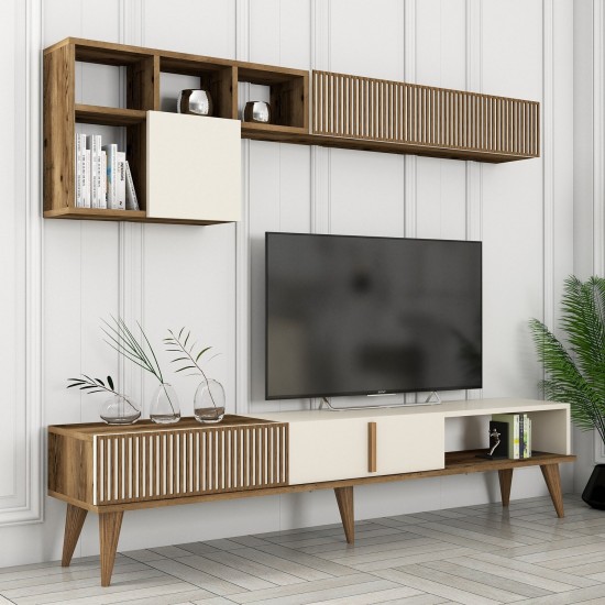 TV Unit Milan TV - Walnut, Cream Walnut
Cream TV Unit Milan TV - Walnut, Cream Walnut
Cream