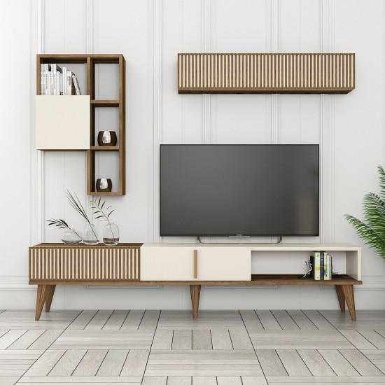 TV Unit Milan TV - Walnut, Cream Walnut
Cream TV Unit Milan TV - Walnut, Cream Walnut
Cream