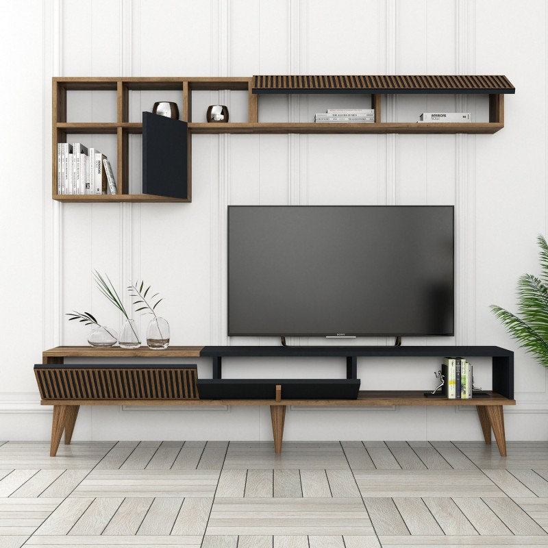 TV Unit Milan TV - Walnut, Anthracite Walnut
Anthracite