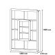 Βιβλιοθήκη - Orkide - Χρώμα Καρυδί Κίτρινο - 109x22x140εκ Βιβλιοθήκη - Orkide - Χρώμα Καρυδί Κίτρινο - 109x22x140εκ