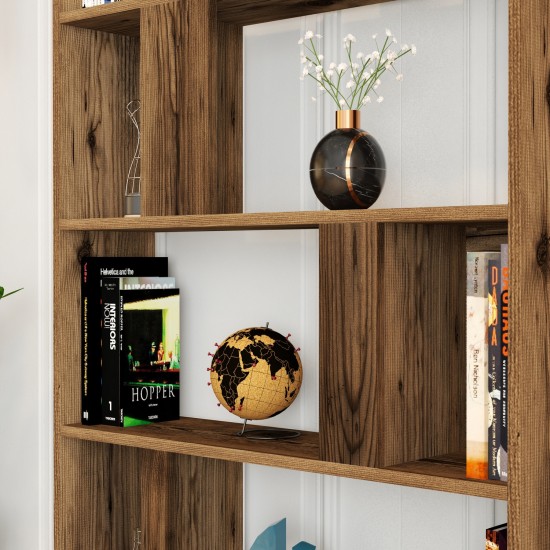 Hanah Home Bookshelf Lima - Walnut Walnut