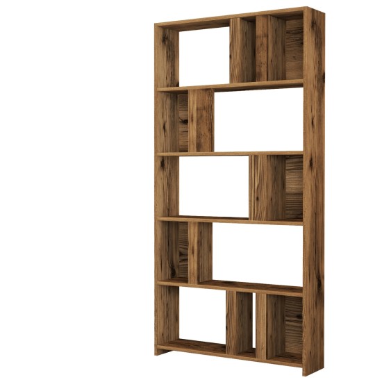 Hanah Home Bookshelf Lima - Walnut Walnut