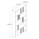 Hanah Home Bookshelf Lima - Walnut Walnut
