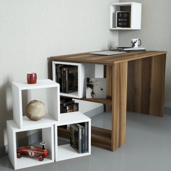 Study Desk Box - Walnut, White Walnut
White