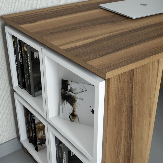 Study Desk Box - Walnut, White Walnut
White Study Desk Box - Walnut, White Walnut
White