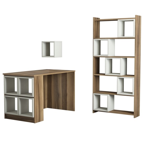 Study Desk & Bookshelf Box - Walnut, Cream Walnut
Cream Study Desk & Bookshelf Box - Walnut, Cream Walnut
Cream