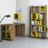 Study Desk & Bookshelf Box - Walnut, Yellow Walnut
Yellow