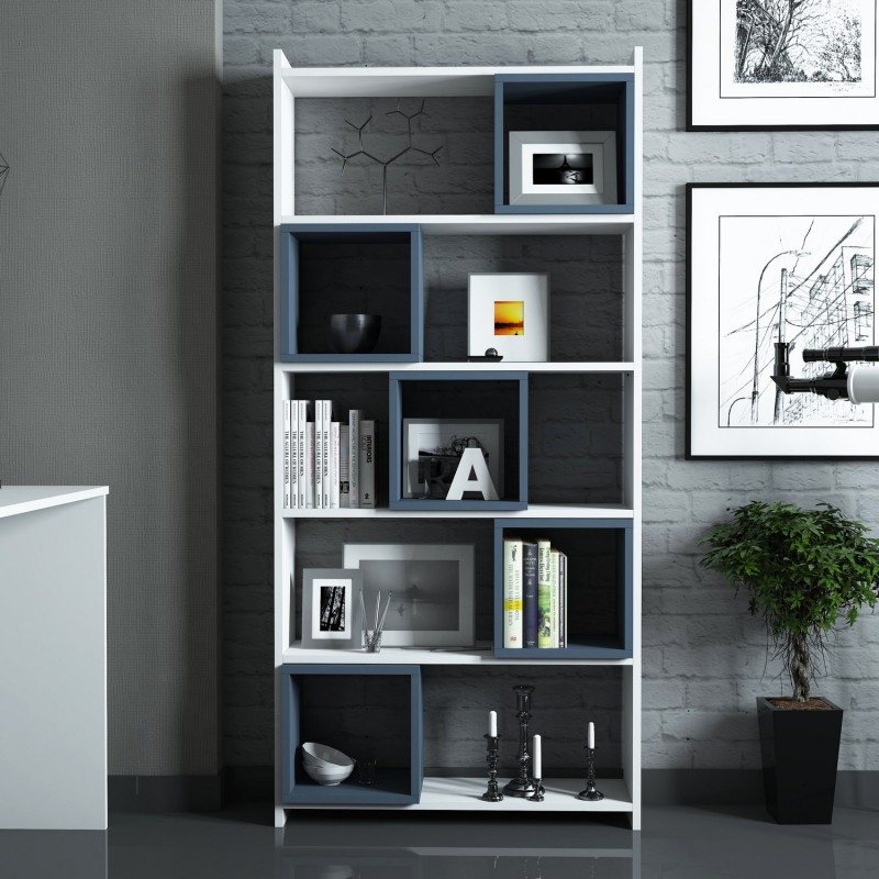 Study Desk & Bookshelf Box - White, Blue White
Blue