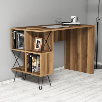 Study Desk Extra - Walnut Walnut
Black