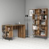 Study Desk & Bookshelf Extra - Walnut Walnut
Black
