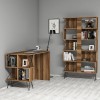 Study Desk & Bookshelf Extra - Walnut Walnut
Black