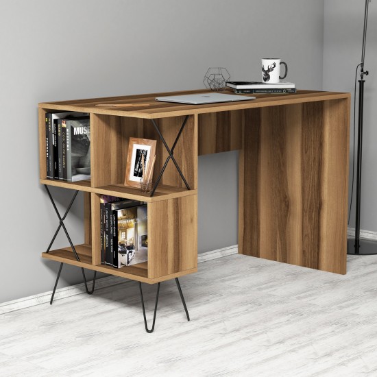 Study Desk & Bookshelf Extra - Walnut Walnut
Black Study Desk & Bookshelf Extra - Walnut Walnut
Black