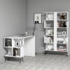 Study Desk & Bookshelf Extra - White White
Black