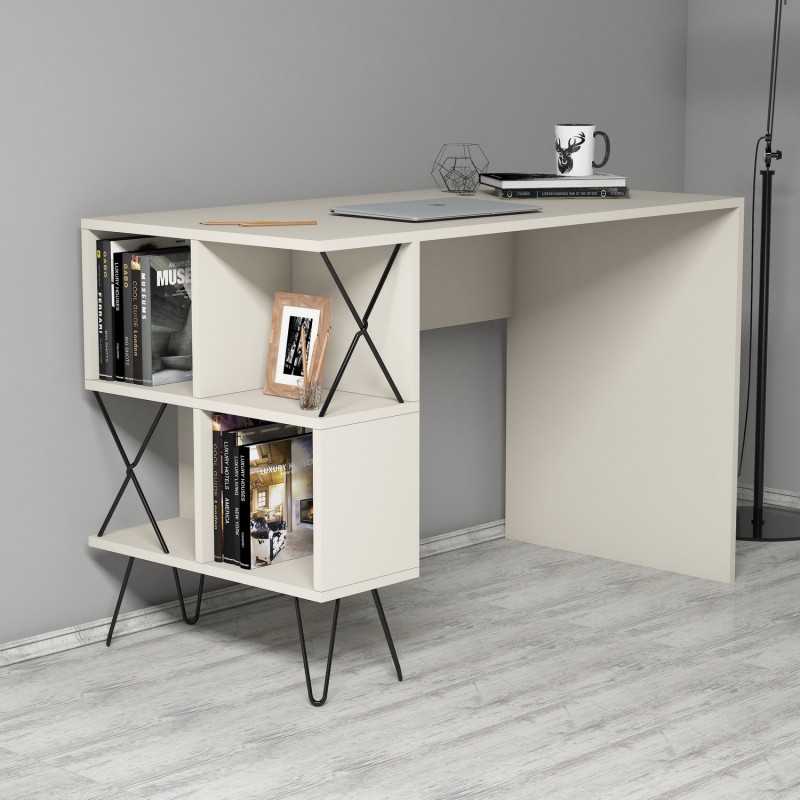 Study Desk & Bookshelf Extra - Cream Cream
Black