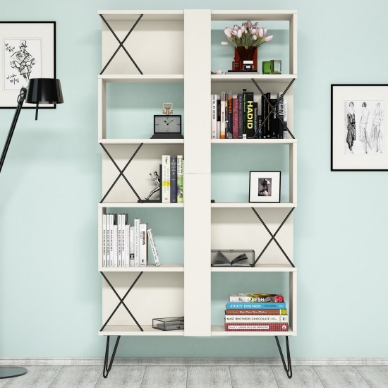 Study Desk & Bookshelf Extra - Cream Cream
Black