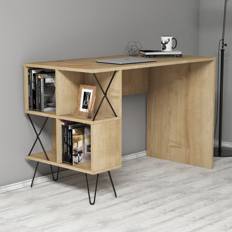 Study Desk & Bookshelf Extra - Oak Oak
Black