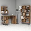 Study Desk & Bookshelf Extra 2 - Walnut Walnut
Black