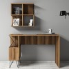 Study Desk & Bookshelf Extra 2 - Walnut Walnut
Black