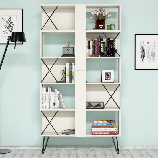 Study Desk & Bookshelf Extra 2 - Cream Cream
Black