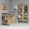 Study Desk & Bookshelf Extra 2 - Oak Oak
Black