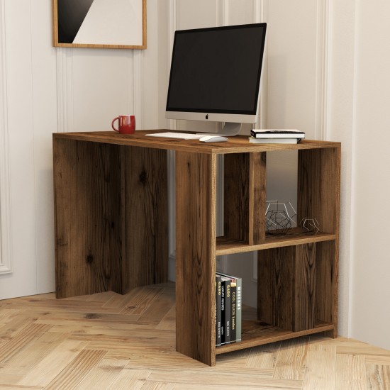 Study Desk Lima - Walnut Walnut Study Desk Lima - Walnut Walnut