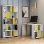 Study Desk & Bookshelf Lima - White, Yellow White
Yellow