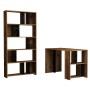 Study Desk & Bookshelf Lima - Walnut, Black Marble Walnut
Black