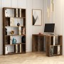 Study Desk & Bookshelf Lima - Walnut, White Marble Walnut
White