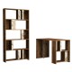 Study Desk & Bookshelf Lima - Walnut, White Marble Walnut
White