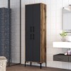 Hanah Home Multi Purpose Cabinet Berlin A - Walnut, Anthracite Walnut
Anthracite