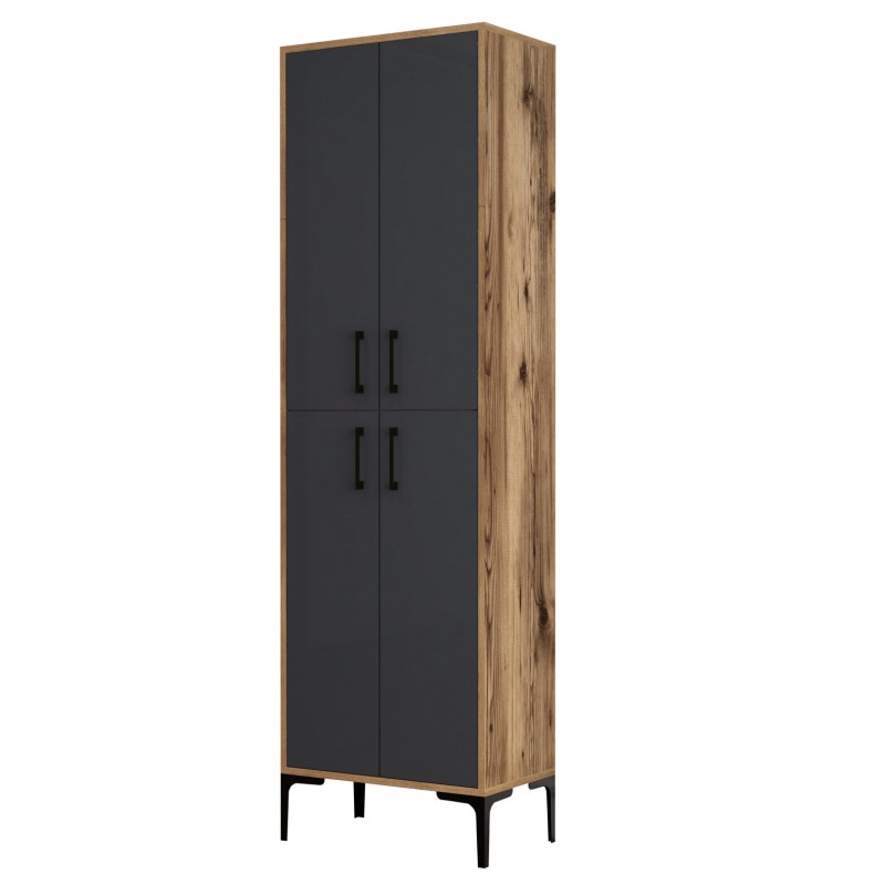 Hanah Home Multi Purpose Cabinet Berlin A - Walnut, Anthracite Walnut
Anthracite