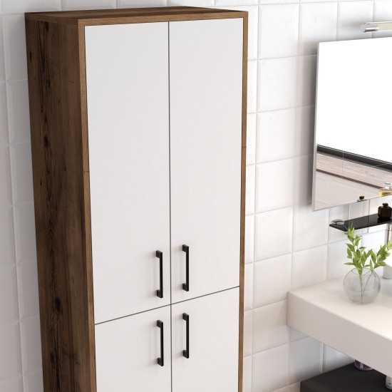 Multi Purpose Cabinet Berlin A - Walnut, White Walnut
White Multi Purpose Cabinet Berlin A - Walnut, White Walnut
White