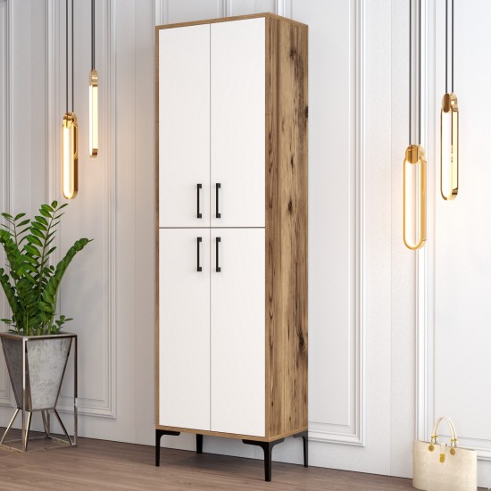 Shoe Cabinet Berlin A - Walnut, White Walnut
White Shoe Cabinet Berlin A - Walnut, White Walnut
White