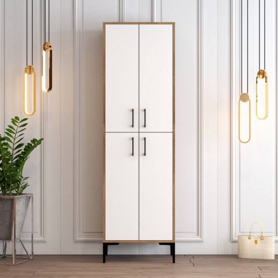 Shoe Cabinet Berlin A - Walnut, White Walnut
White Shoe Cabinet Berlin A - Walnut, White Walnut
White