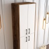 Shoe Cabinet Berlin A - Walnut, White Walnut
White