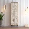 Shoe Cabinet Berlin A - Walnut, White Marble Walnut
White