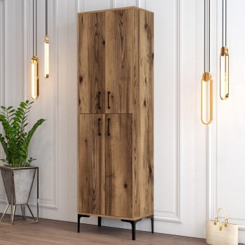 Shoe Cabinet Berlin A - Walnut Walnut