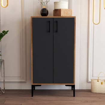 Shoe Cabinet Prag - Walnut, Anthracite Walnut
Anthracite
